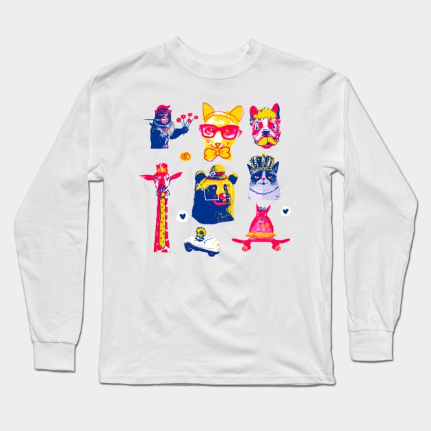 Absurd Animals Pack Long Sleeve T-Shirt by ZiloDrawings